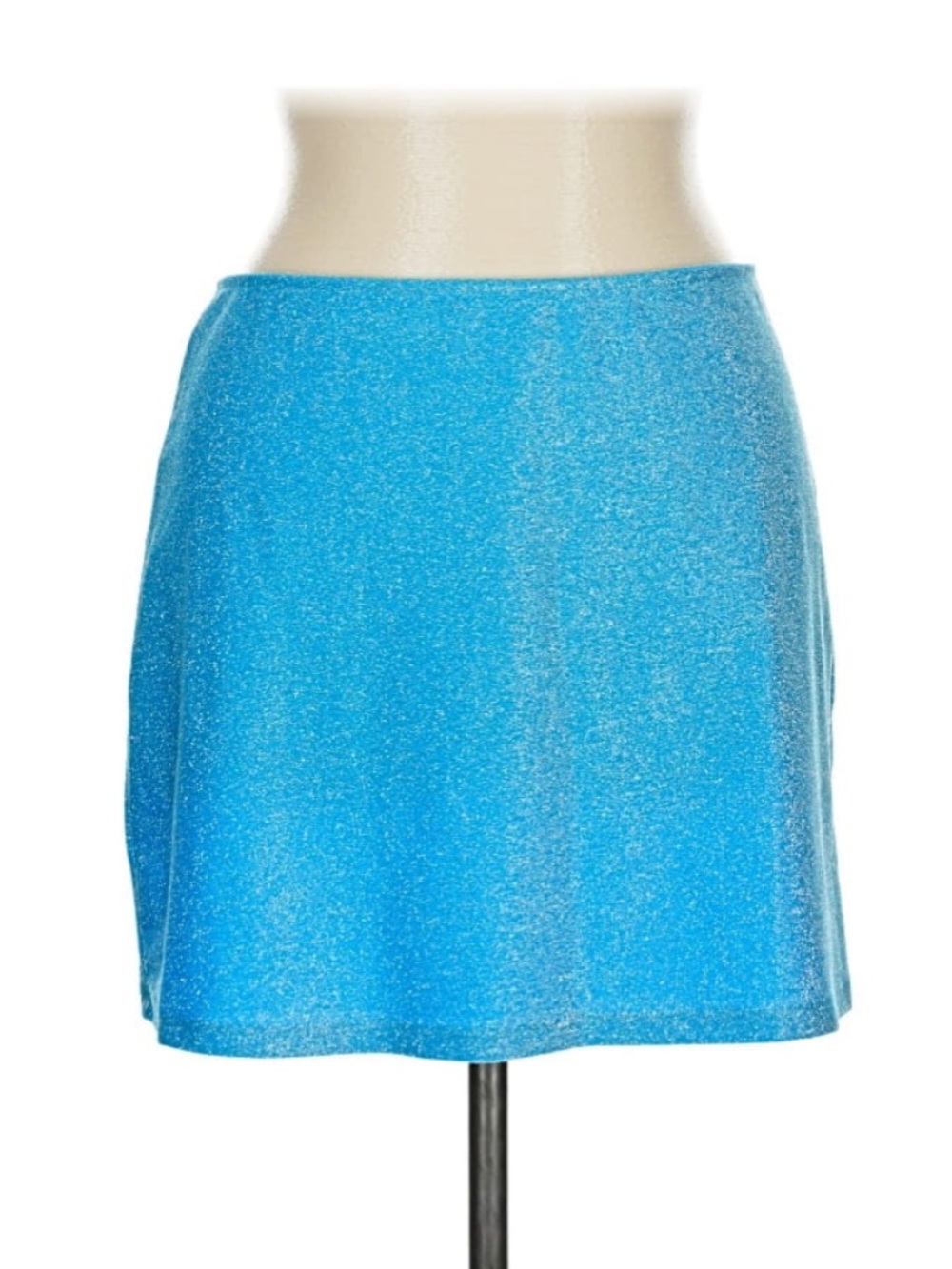 PINK Victoria's Secret Glitter Blue Mini Skirt
